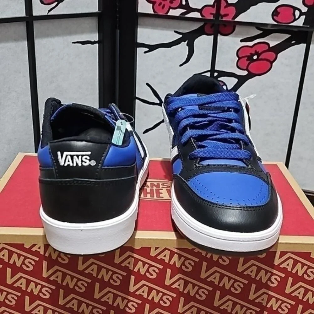 Vans Lowland Black Blue‎ Shoes Size 10 New